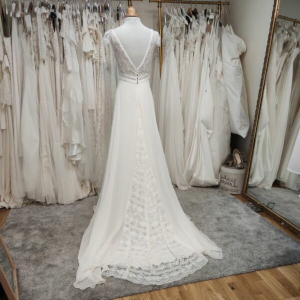 robe mariée créatrice traine dentelle