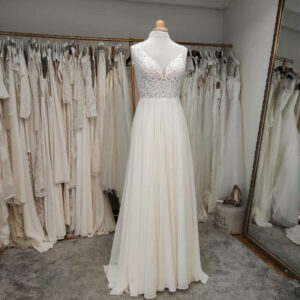 Robe de mariée chic en mousseline - Mes plus belles occasions