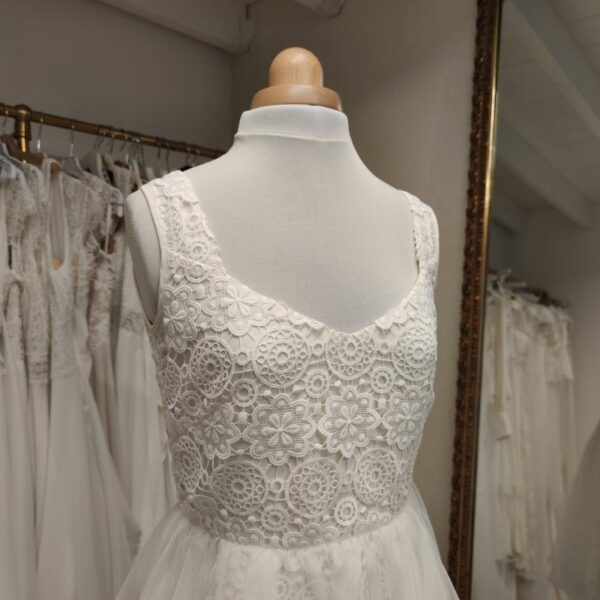 dentelle en coton robe mariage civil Toulouse