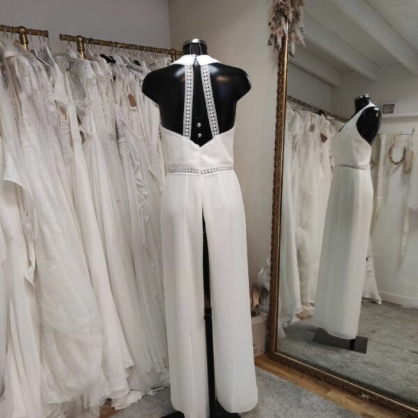 Combinaison mariée en mousseline Créatif Paris - dépôt vente Toulouse