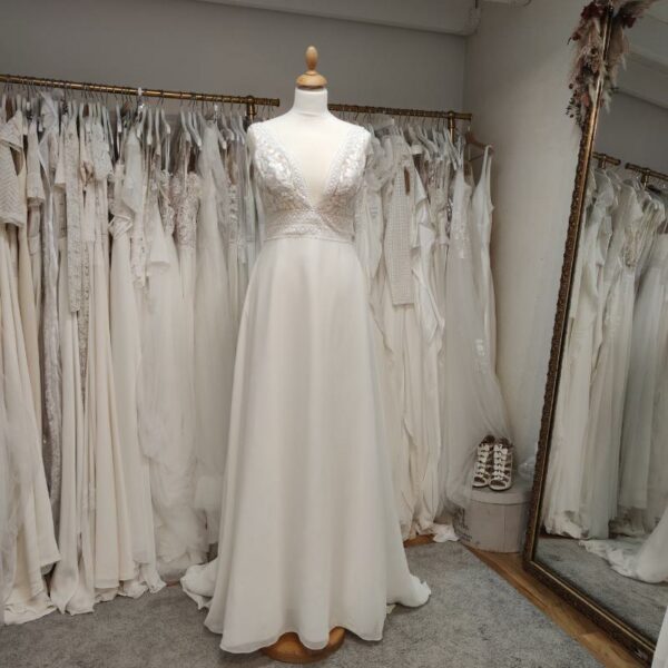 robe de mariée bohème Couture Nuptiale - dépôt vente Toulouse