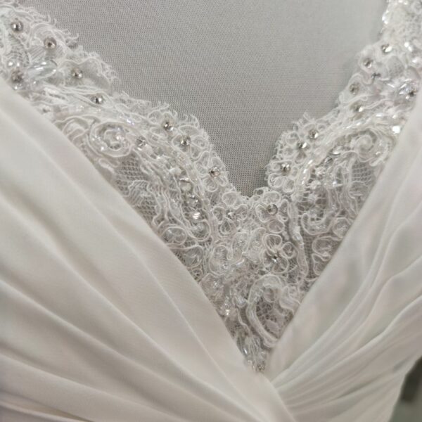 robe de mariée bohème fluide mousseline - seconde main Toulouse