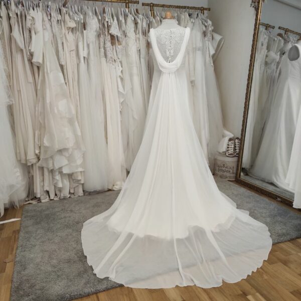 robe de mariée bohème fluide mousseline - seconde main Toulouse