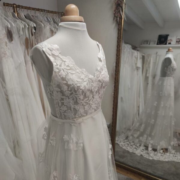 robe de mariée bohème chic - rime Arodaky- depot vente Toulouse