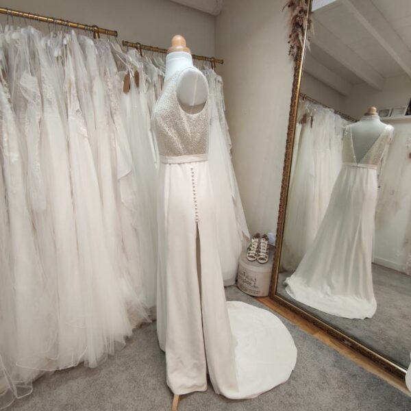 robe de mariée en soie - créatrice Elise Martimort - depot vente Toulouse
