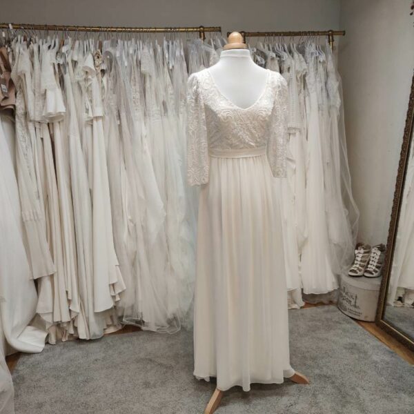 Robe de mariée en soie - créatrice - Depot vente -seconde main Toulouse
