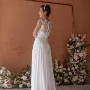 robe de mariée créatrice - soie et dentelle de calais - depot vente Toulouse