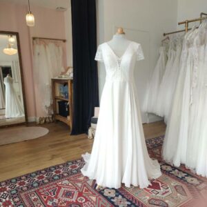 Robe de mariée bohème Hervé Paris - seconde main - Toulouse