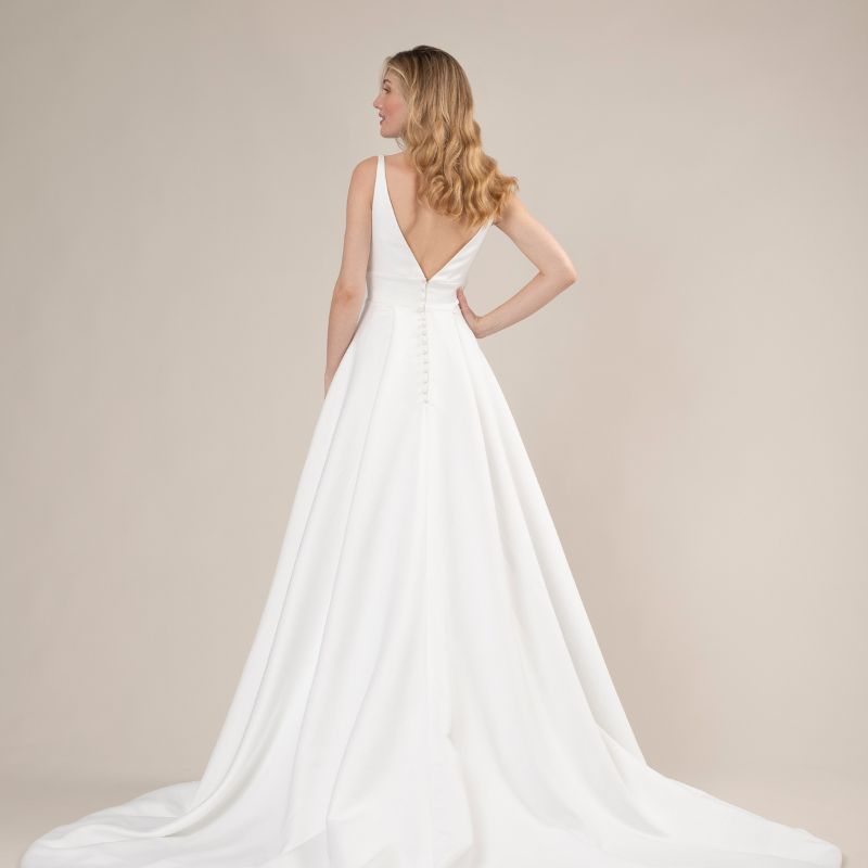 Robe de Mariée Satin - Colette – Image 3