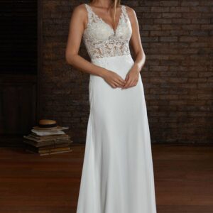 Modèle outlet - robe de mariée fourreau - Couture Nuptiale - Mes plus belles occasions