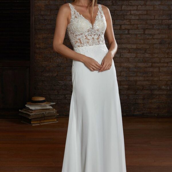 Modèle outlet - robe de mariée fourreau - Couture Nuptiale - Mes plus belles occasions