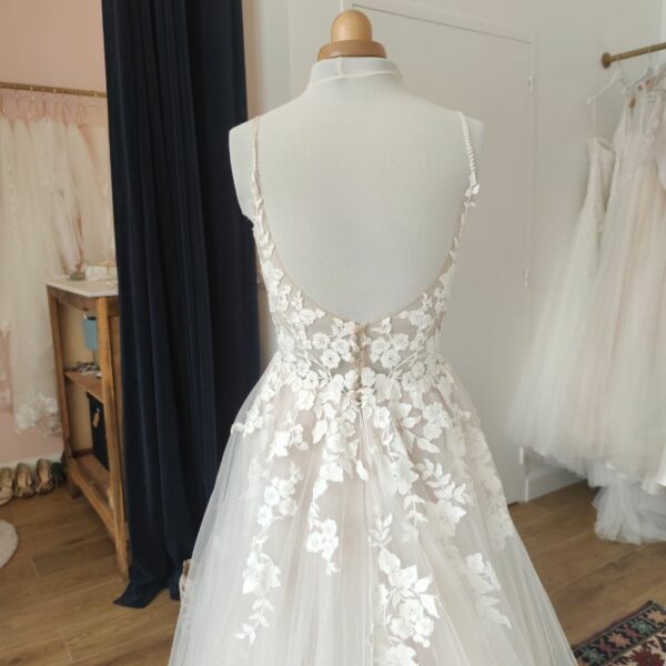robe de mariée romantique et féminine - modèle Rachel - marque Modeca - Mes plus belles occasions