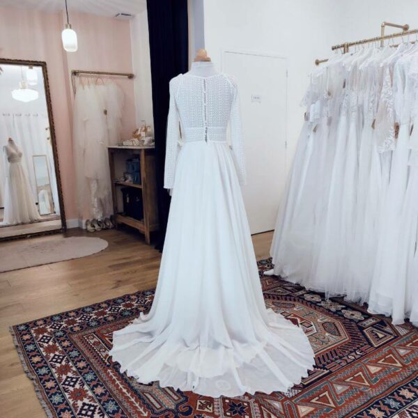 Robe de mariée bohème Malta - modèle outlet - Mes plus belles occasions
