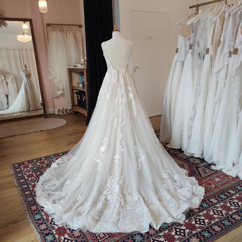 Robe de mariée chic en tulle pailleté - Justin Alexander - Dépôt vente - Mes plus belles occasions