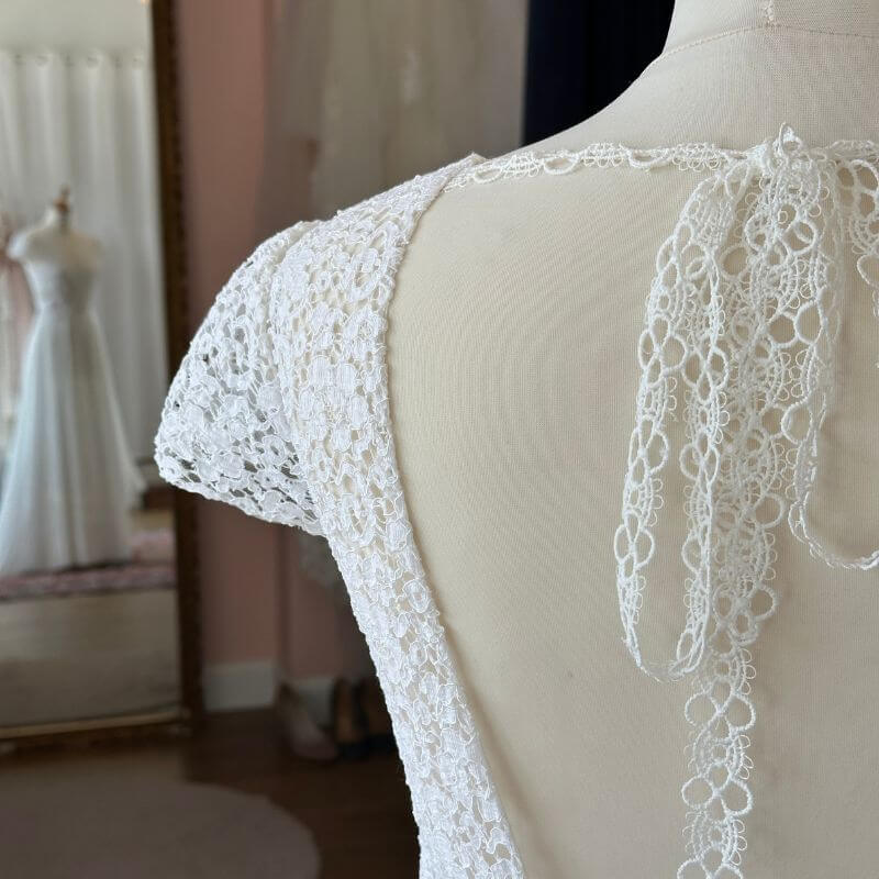 Robe de mariée bohème en mousseline - seconde main - Mes plus belles occasions Toulouse